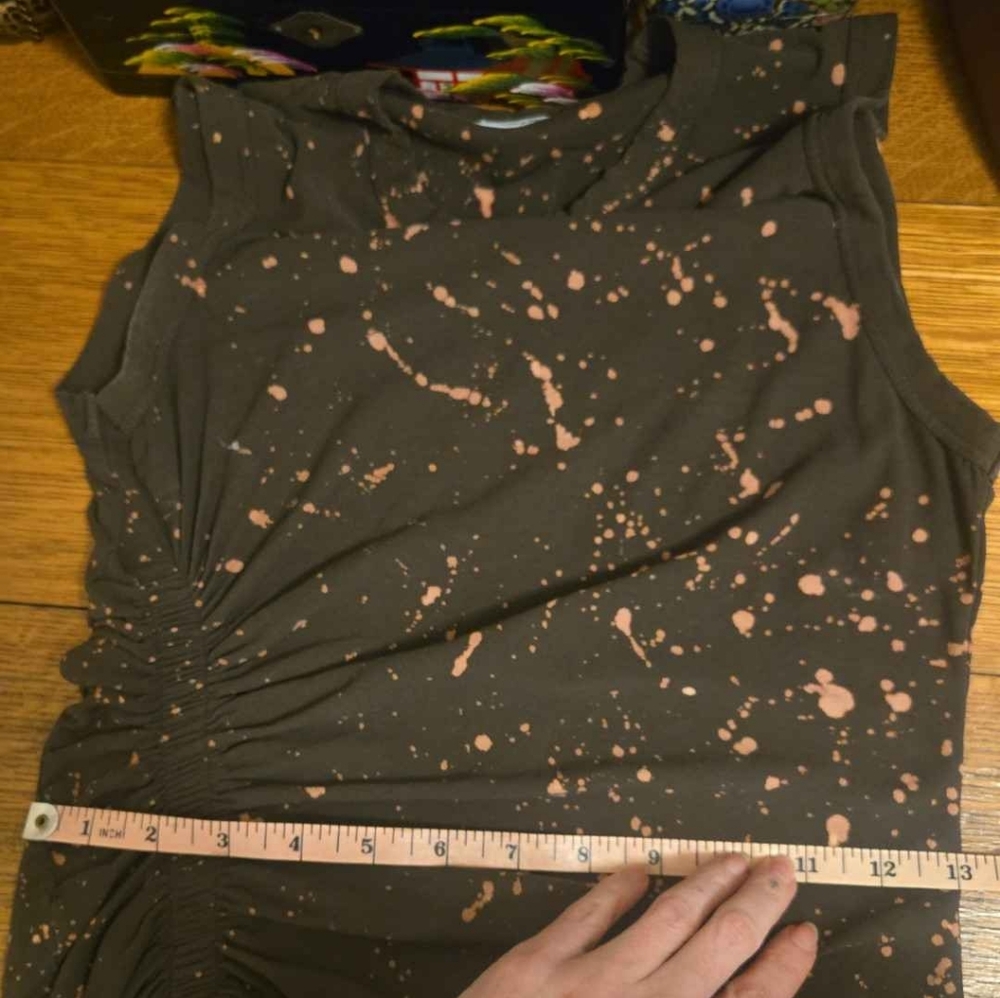 James Perse Bleach Splattered Dress - Picture 6 of 7